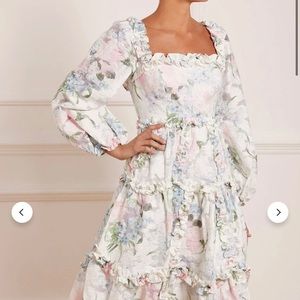 Needle and thread post blossom ankle gown